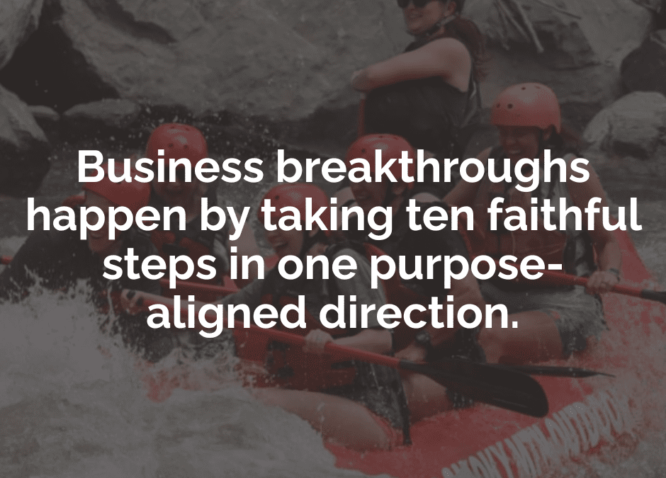 The Power of a Compass: Taking Ten Steps in One Purpose-Aligned Direction